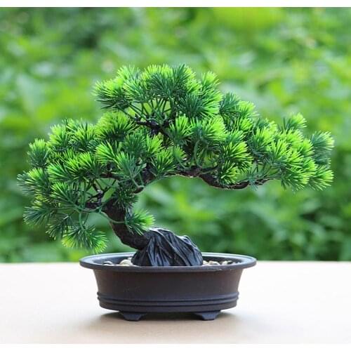 Aquarium Decoration Plastic Artificial Water Plant Pine Tree Bonsai Fish Tank Aquarium Landscape Aquarium Accessories