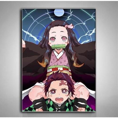5D Diy Diamond Painting Anime Arrangement Demon Slayer Kimetsu No Yaiba Kamado Diamond Embroidery Mosaic Cross Stitch Kit