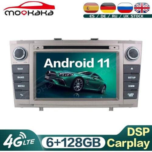 For Toyota Avensis T27 2009-2015 Android 11 6G+128GB Car Multimedia DVD Player GPS Navigation Audio Stereo Head Unit Carplay DSP