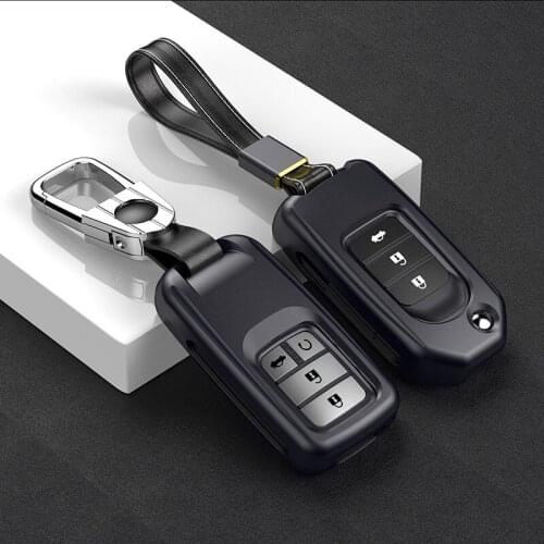 Car Key Case For Honda Civic Accord Cr-v Pilot Vezel Crv CRIDER Crosstour 2015 2016 2017 2018 Holder Shell Protector Fob Cover