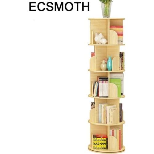Decoratie Estanteria Libros Storage Mueble De Madera Rotatable Rotate Libreria Scaffale Bookcase Rack Librero Book Shelf Case