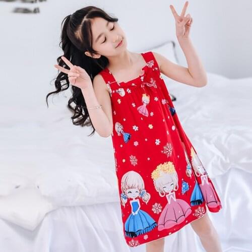 Kids Girl Summer Sleeveless Snowflake Princess Dress Clothes Cute Cartoon Pattern Sling Dresses For Girls Vestidos 2 4 6 8 10 12
