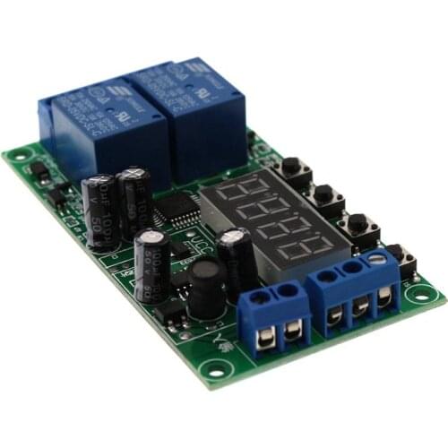 Dual-way Delay Relay Module Pulse Trigger Power-off Cycle Timing Circuit Switch Circuit For Dc 7-30V 29541