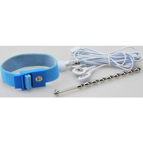 Electric Shock Urethral Catheter Sounds Penis Ring Plug Masturbation E-Stim Paste Body Massager Electric Themed Toys