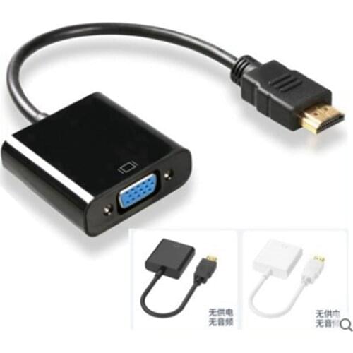 HDMI- compatible to VGA Cable Converter Digital Analog HD 1080P For PC Laptop Tablet HDMI Male To VGA Famale Converter Adapter