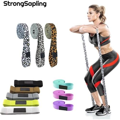 Resistance Band Long Booty Band Training Yoga Fitness Workout Gym Exercise Bands Thigh Glute Butt Squat With Handles Non-Slip
