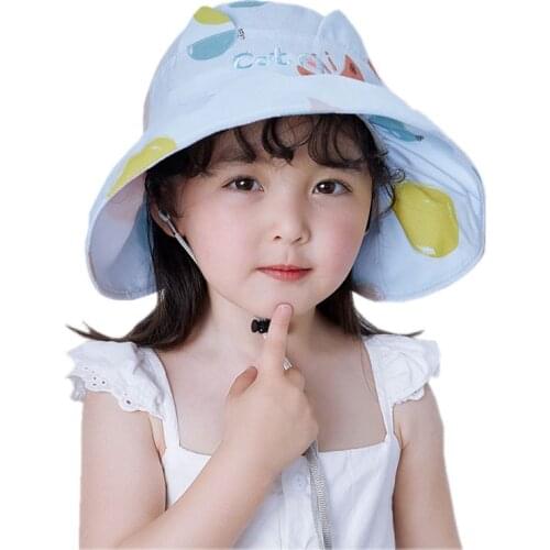 Summer Bucket Hats Girls Cap for Boy Children Baby Girl Fisherman Hat Child Sun Hats Panama Hat Children Toddler Beach Caps