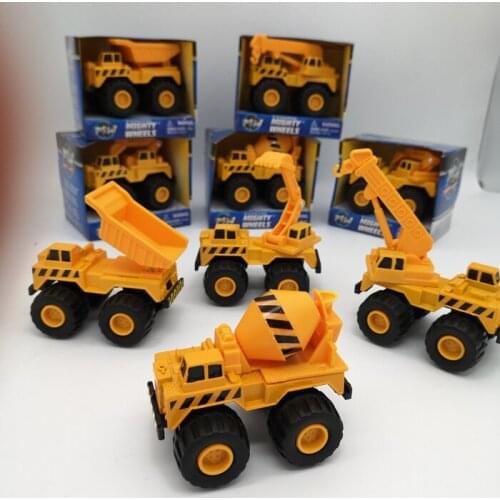 Metal 1:64 Mini Construction Truck Crane Mixer Dump Truck Excavator Childrens Toys Gifts Drop-resistant Car Figure