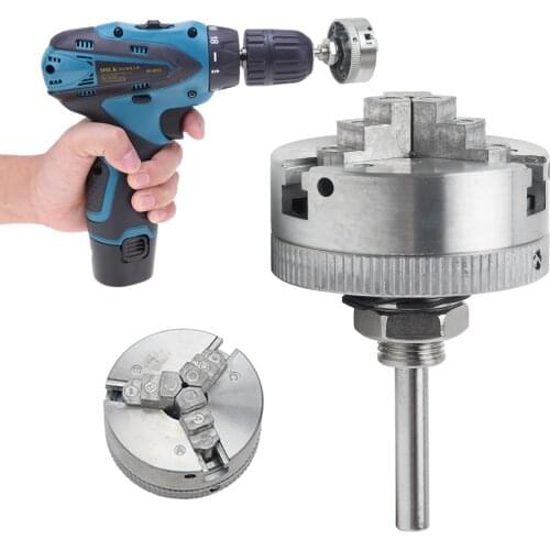 Z011 High Carbon Steel Mini Drill Chuck Metal 3 Jaws Manual Lathe Chuck Clamp Jaw Manual Chuck for Lathe Machine Tools