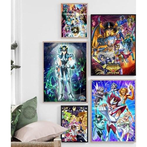 Saint Seiya HD Print Modular Japan Anime Cool Picture Canvas Painting Poster For Living Room Home Decor Wall Art No Framework