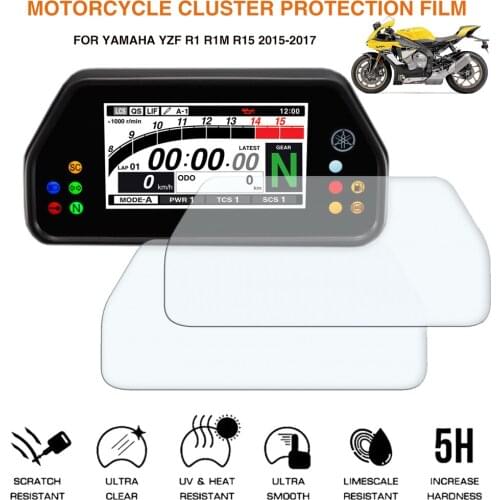 Motorcycle Cluster Scratch Protection Film Screen Protector For YAMAHA YZF-R1 R1M R-15 2015-2017