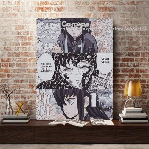 Muichiro Tokito Demon Slayer Kimetsu no Yaiba Home Decor Canvas Wall Art Decoration Prints Living Room Bedroom Poster Painting