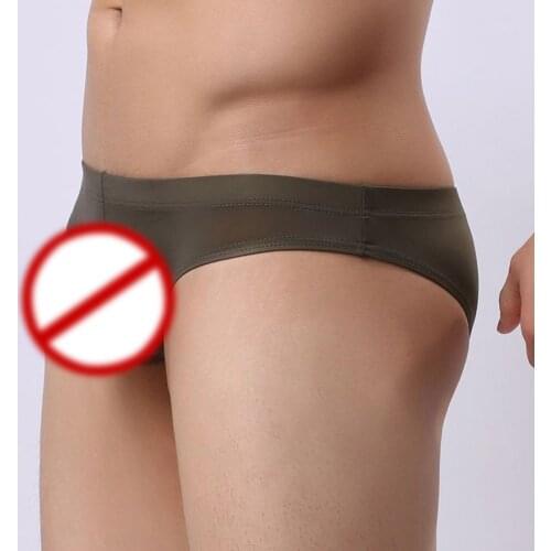 Mens Sexy Lingerie Mesh Underwear Briefs Men Open Front Penis Pouch Hole Hollow Out Transparent Panties Fetish Tanga Underpants