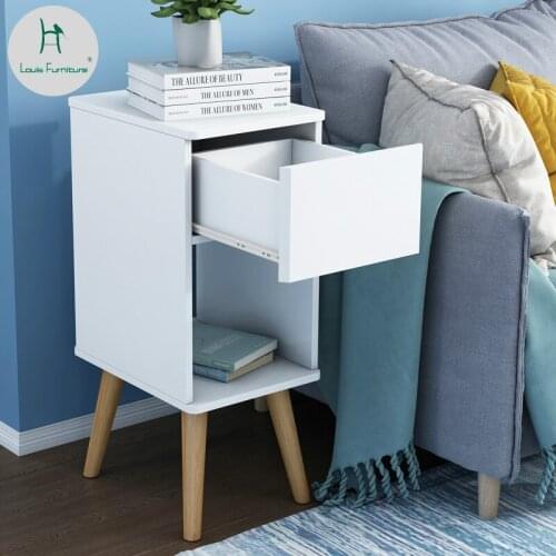 Louis Fashion Nightstands Small Nordic Mini Style Modern Minimalist Sofa Corner Room Small Apartment Minimalist Idea