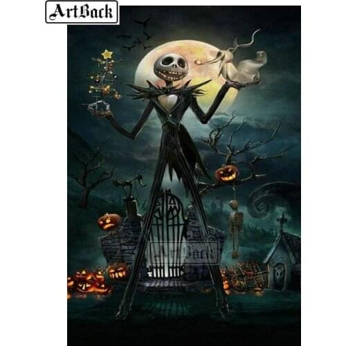 New 5D Diamond Painting Skull Cartoon Full Square Drill Resin 3d Diamond Embroidery Rhinestone Mosaic Decoration Sticker ARD2