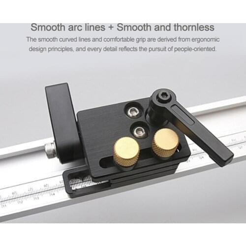 Miter Track Limit For T-Slot T-Tracks Stop Chute Limiter Manual DIY Locator Stopper Woodworking Chute Tools Scale Woodworki I9B9