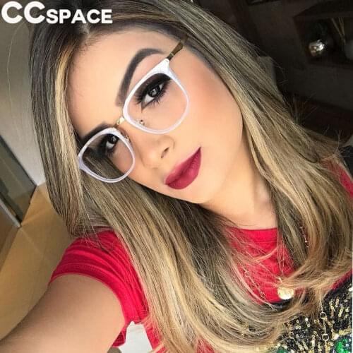 45466 Cat Eye Fashion Glasses Frames Women Alloy Eyeglasses Frames Brand Designer Optical Computer Glasses