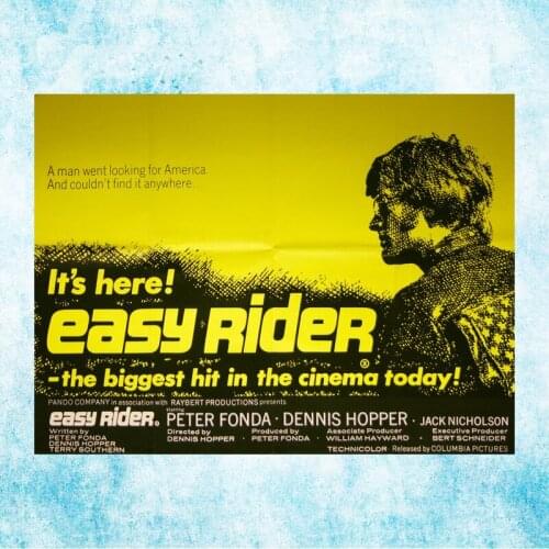 Easy Rider 1969 Classic Movie Art Silk Poster Canvas Print 13x18 24x32 Inch Fot Living Room Decor Decoration-004