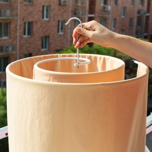 Drying quilt artifact spiral drying rack multifunctional balcony round rotating bed sheet quilt storage household Bay window