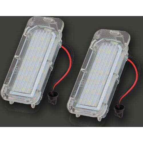 LEEPEE LED Number License Plate Light Lamp 2pcs 12V 6000k For Ford Focus 5D Fiesta Mondeo MK4 C-Max MK2 S-Max Kuga Galaxy