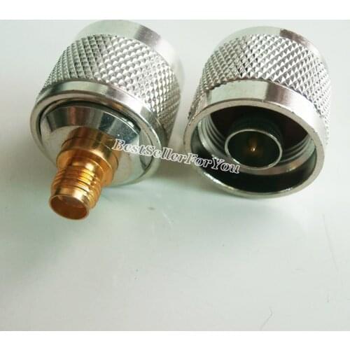1Pcs Adapter N plug male to SMA female jack RF connector straight Converter