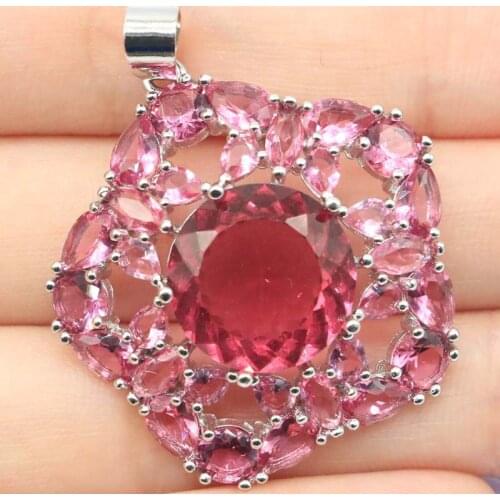 31x16mm 2019 Hot Sell Created Drop Shape Rich Blue Aquamarine CZ Gift For Sister Silver Pendant