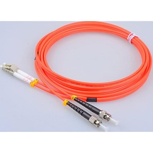 50 Meter LC to ST Fiber Optic Cable MultiMode Duplex Patch Cord OM1 62.5/125