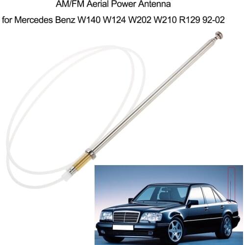 Car Replacement Automatic Signal AM/FM Radio Antenna Mast for Mercedes Benz W140 W124 W202 W210 R129 92-02