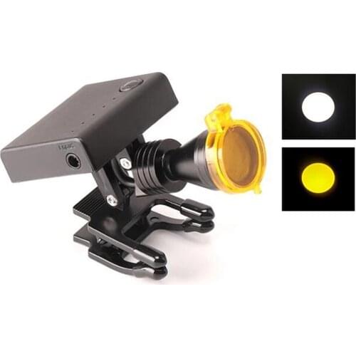5W Headlight Wireless Portable Headlamp with Optical Filter for Dental Loupes Lab Medical Magnifier Magnification Binocular