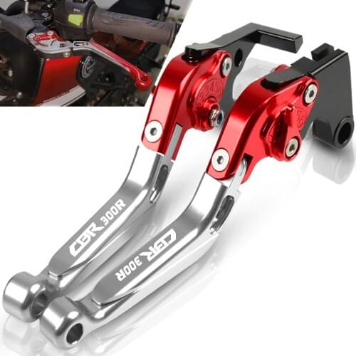 For HONDA CBR300R 2014 2015 2016 2017 2018 Motorcycle CNC Adjustable Extendable Foldable Brake Clutch Levers CBR 300R Handbrake