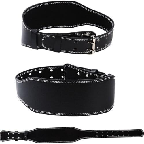 Leather Weightlifting Belt Gym Fitness Crossifit Dumbbell Barbell Powerlifting Back Support Power Training Weight Lifting Belt