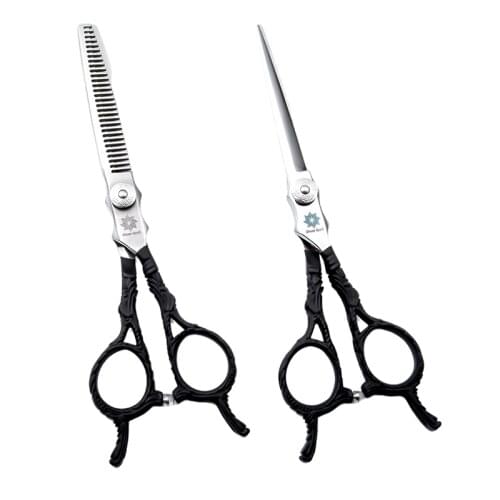 Beauty Thinning 6 inch barber baby damascus japan steel dogs hair dresser dressing cutting scissors Kit