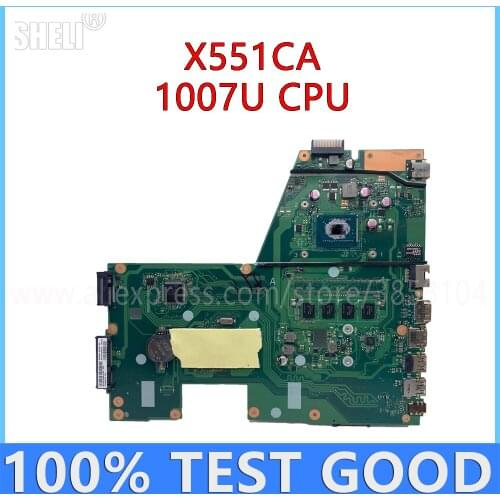 For ASUS X551CA Laptop Motherboard With 1007U 4GB RAM Mainboard