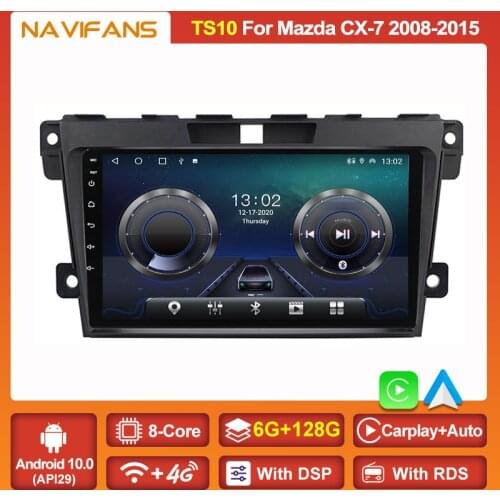 Android 11 Multimedia Video Player For MAZDA CX-7 cx7 cx 7 2007 2008 2009 2010 2011-2014 GPS Navi 2din Car Radio Head Unit WiFi