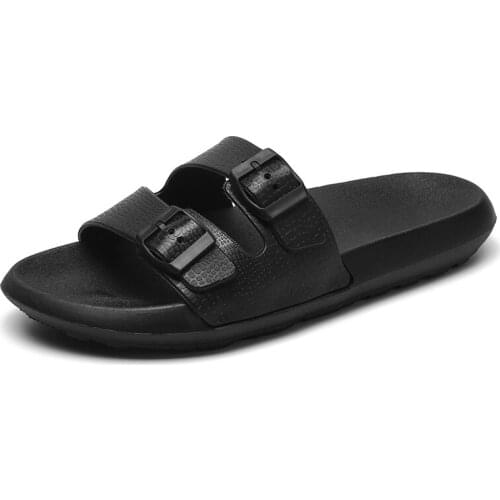 Fashion Massage Men Slippers Cool Summer Water Male Sandals High Quality Flat Beach Slippers Non-slip Mens Peep Toe Flip Flops