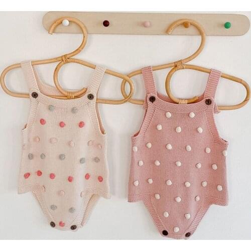 Spring Autumn Baby Girl Boy Sleeveless Romper Jumpsuit 0-24M Baby Knitting Rompers Overalls Newborn Baby Girls Boys Clothes