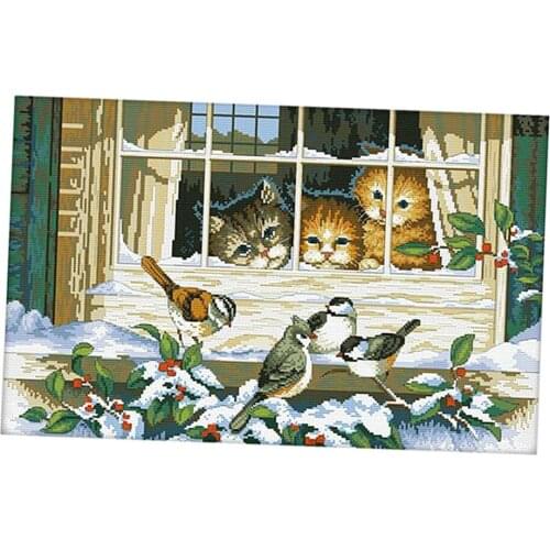 Cross Stitch Kit Embroidery Kit Needlework - 'Lovely Life' Stamped 67x46cm