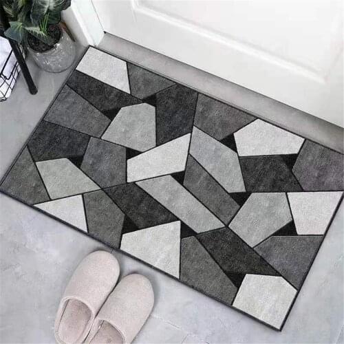 Nordic Geometry Lines Carpets Doormats Rugs For Home Bathroom Living Room Entrance Door Floor Stair Kitchen Bedroom Hallway