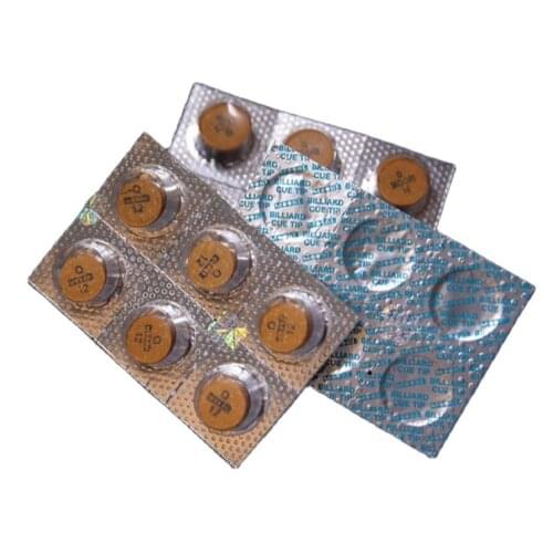 Original Imported Moori Pool Cue Tip Black 8 Multi-layer GINA Standard Tip 1 Pc Carom Cue Tip Billiard Accessories Billiard Cue