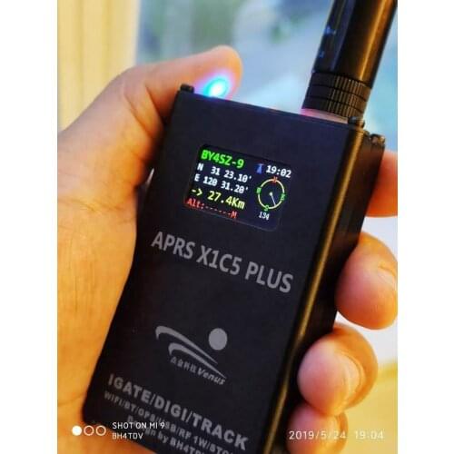 By BH4TDV APRS X1C5 Plus Gateway DIGI TRACKER IGATE GPS+WIFI+Bluetooth+ Battery + IPS LCD