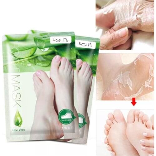 Aleovera Feet Peeler Socks Dead Skins Soyan Foot Socks Exfoliating Mask