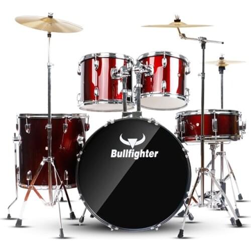 Bullfighter DW1 Professional Drum Set 5pcs Drum Kit For Adult