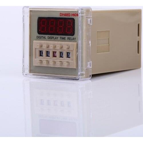 Digital display time relay DH48S-S cycle control timer delay device Repeat cycle SPDT 380V 220V 24V 12V DC AC