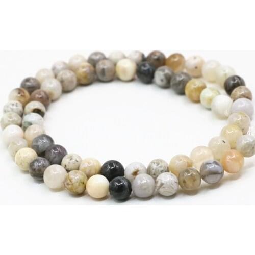 Carnelian bamboo leaf aga-te natural jaspers onyx size for 6&8&10mm round loose spacers beads diy jewel for men women 15" B3473