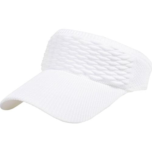Women Cycling Hiking Wrinkle Fashion Sun Visor Hat Sports Elastic Spring Summer Casual Knitting Outdoor Beach Ponytail Solid