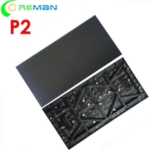 Freeshipping p2 led module indoor , led matrix p2 128x256mm , 64x128 dots, hub75 1/32S full color p2 rgb led module