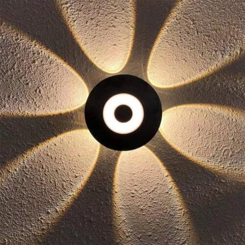 LED Wall Lamp IP65 Waterproof Indoor & Outdoor Aluminum Wall Light 4/6/8W Bedroom Bedside Lamp Creative LED Garden Porch Light