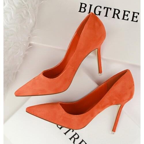 Women Pumps, High Heels Shoes 8cm Stiletto Pointed Toe Woman Sexy Party Shoes Office Lady Wedding Party High Heels 516-1