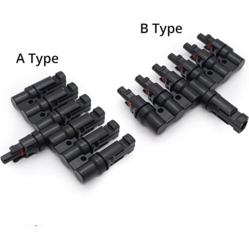 TUV approved IP67 6 to 1 T Branch PV Connector Male or Female 100% PP0 2.5mm sq~6.0mm TF0168