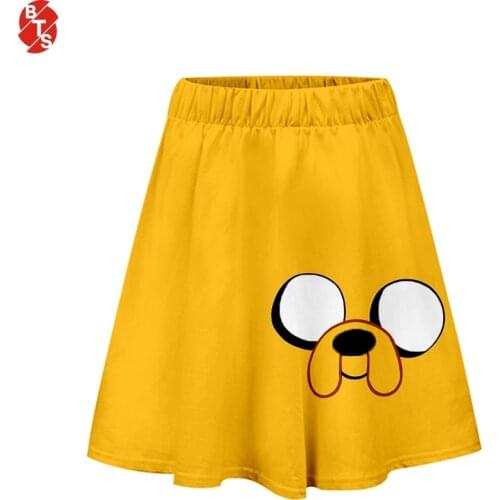 Adventure Time 3D Printed Skirts Women Fashion Summer Short Skirts 2019 Hot Sale Casual Trendy Wear Size From XS to 2XL